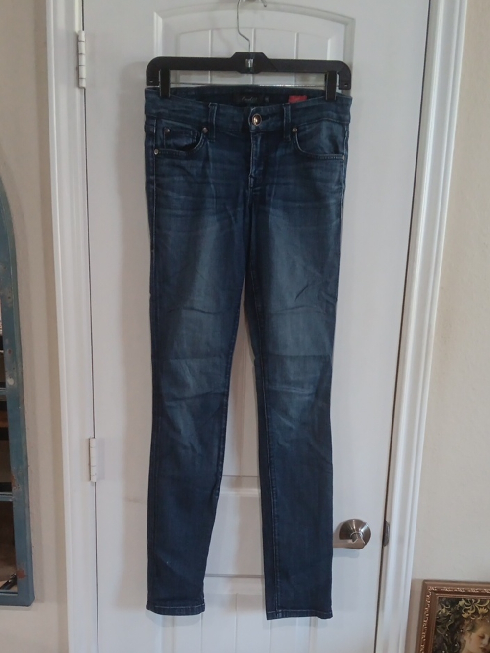 Level 99 Lily Super Skinny Jeans Dark Wash Denim Pants Size 27